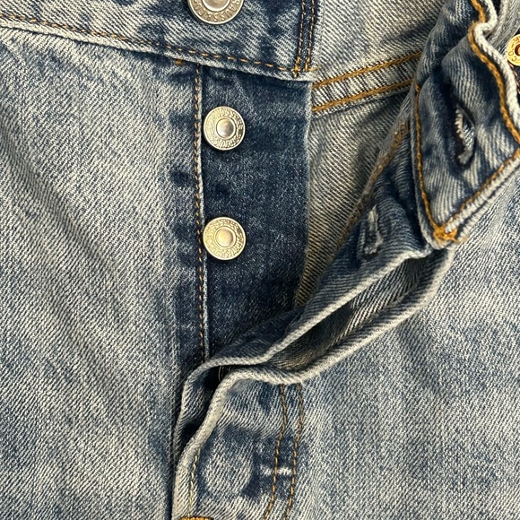 Levis 501 XX Mens Jeans Straight Leg Denim Button Fly Red Tab Fits 34x29 NH - Picture 7 of 11